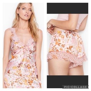 VS Floral Flouncy Pajama Set - NWT